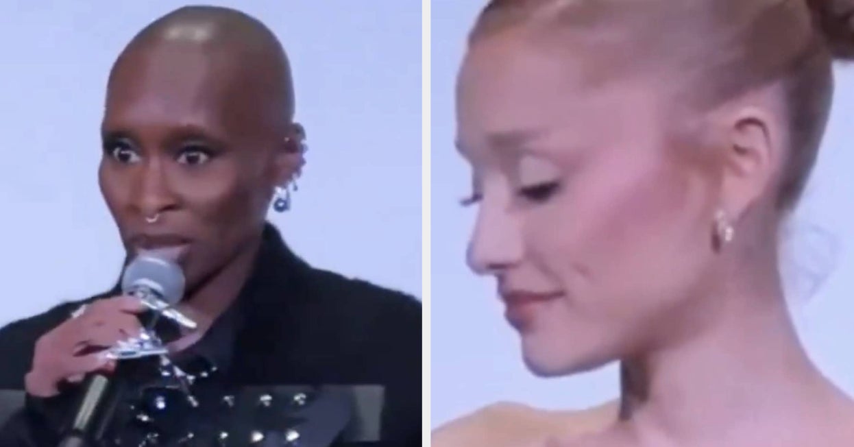 A Clip Of Cynthia Erivo Accidentally Rejecting Ariana Grande’s Attempt To Hold Hands Has Resurfaced, And Ariana’s Reaction Has Got People Right In The Feels