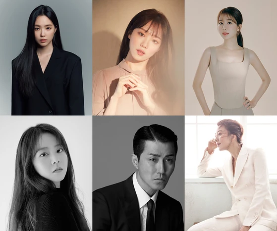 YG Entertainment's is closing its actor's division, which was home to many renowned actors. From top left, clockwise: Son Na-eun; Lee Sung-kyoung; Yoo In-na; Kim Hee-ae; Cha Seung-won and Han Seung-yeon [YG ENTERTAINMENT]