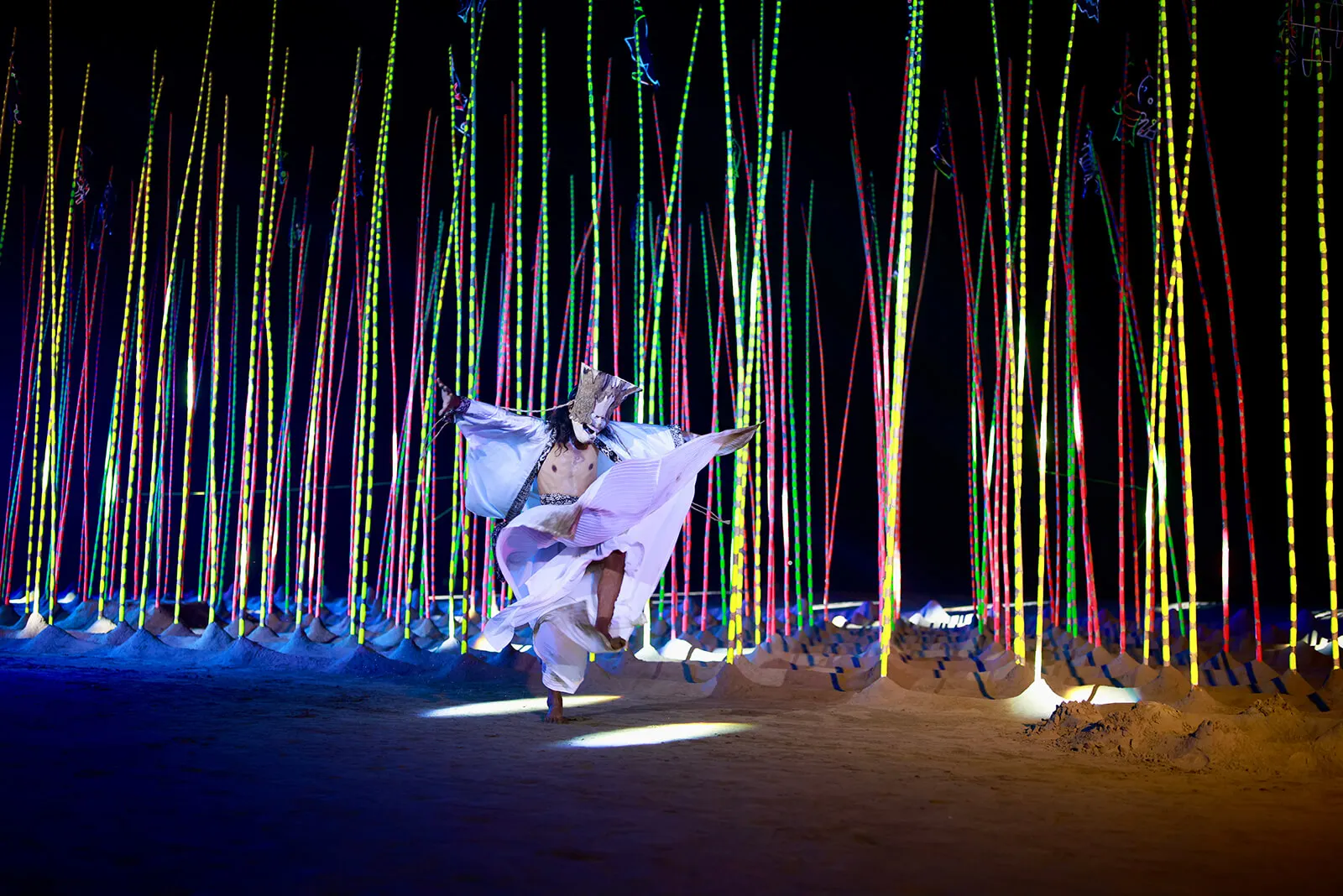 Performance still from ‘Littoral States of Being’, Agung Gunawan, Serendipity Arts Festival, 2024| Serendipity Arts Festival | STIRworld