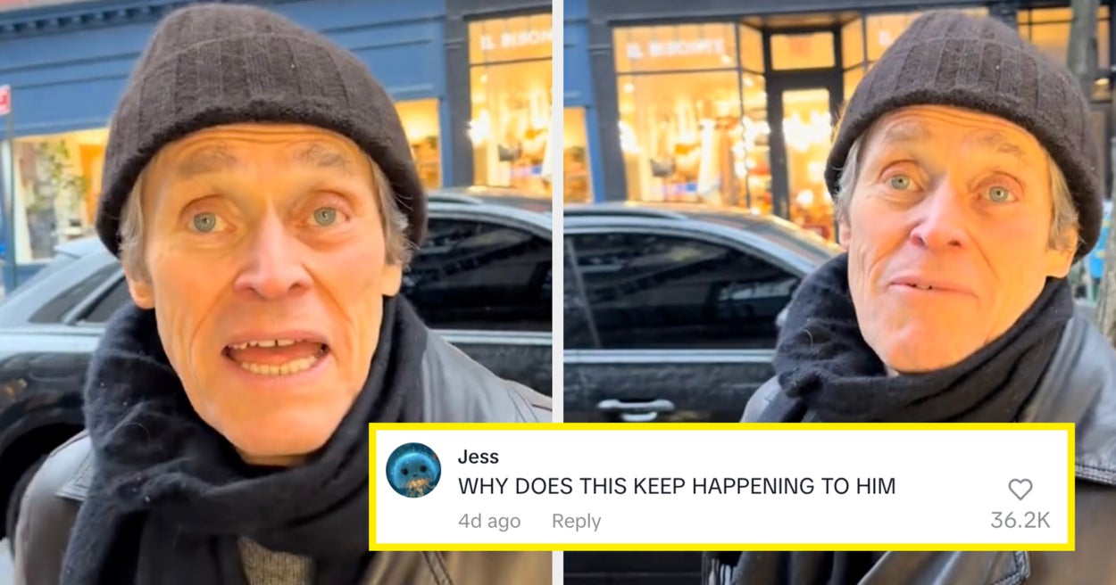 Willem Dafoe Is Going Viral After A TikToker Randomly Stopped Him On The Street