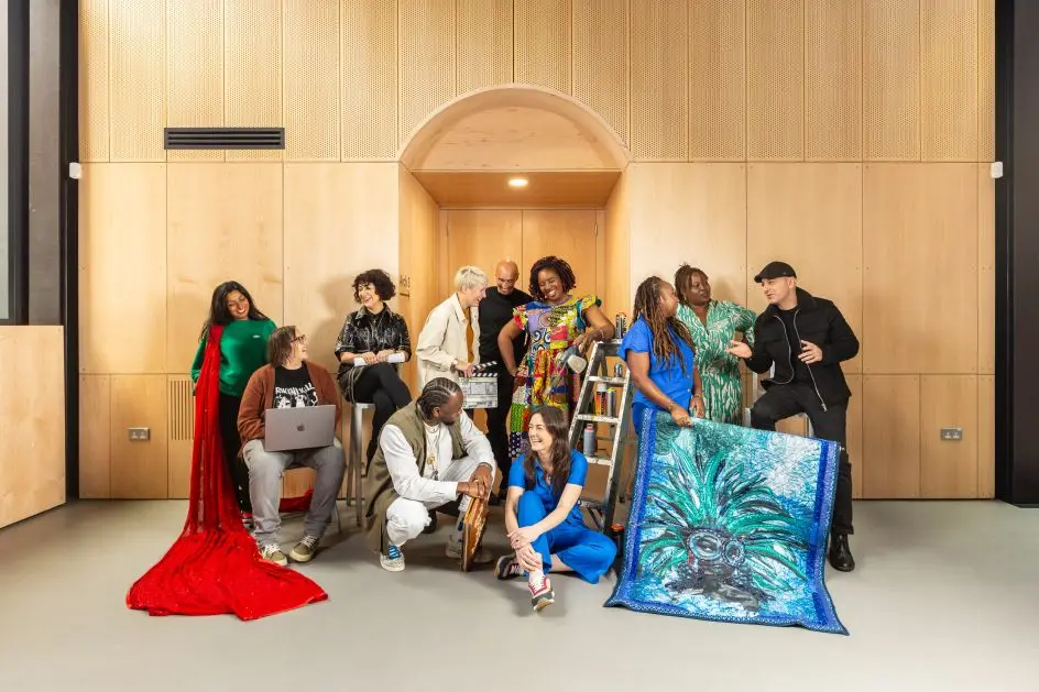 (top row L-R) Afreena Islam Wright, Lisa Mattocks, Jennifer Jackson, Loran Dunn, Darren Pritchard, Venessa Scott, Gherdai Hassell, Zodwa Nyoni, Omid Asadi (bottom row - L-R) Courtney Hayles, Sophie Mahon. Photography by Jules Lister