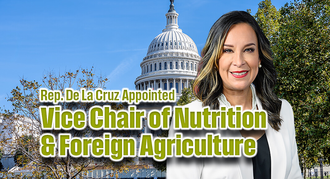 De La Cruz Appointed Vice Chair of Nutrition & Foreign Agriculture