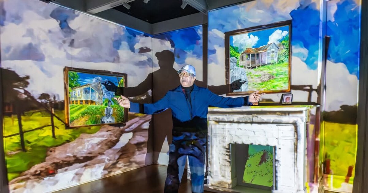 LeMoyne’s latest exhibit blends paint and pixels for a truly immersive experience