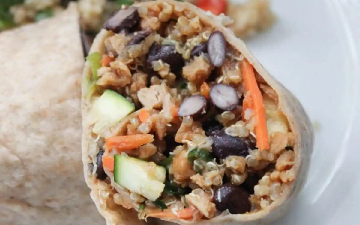 vegan veggie protein burritos