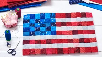 American quilt stock image