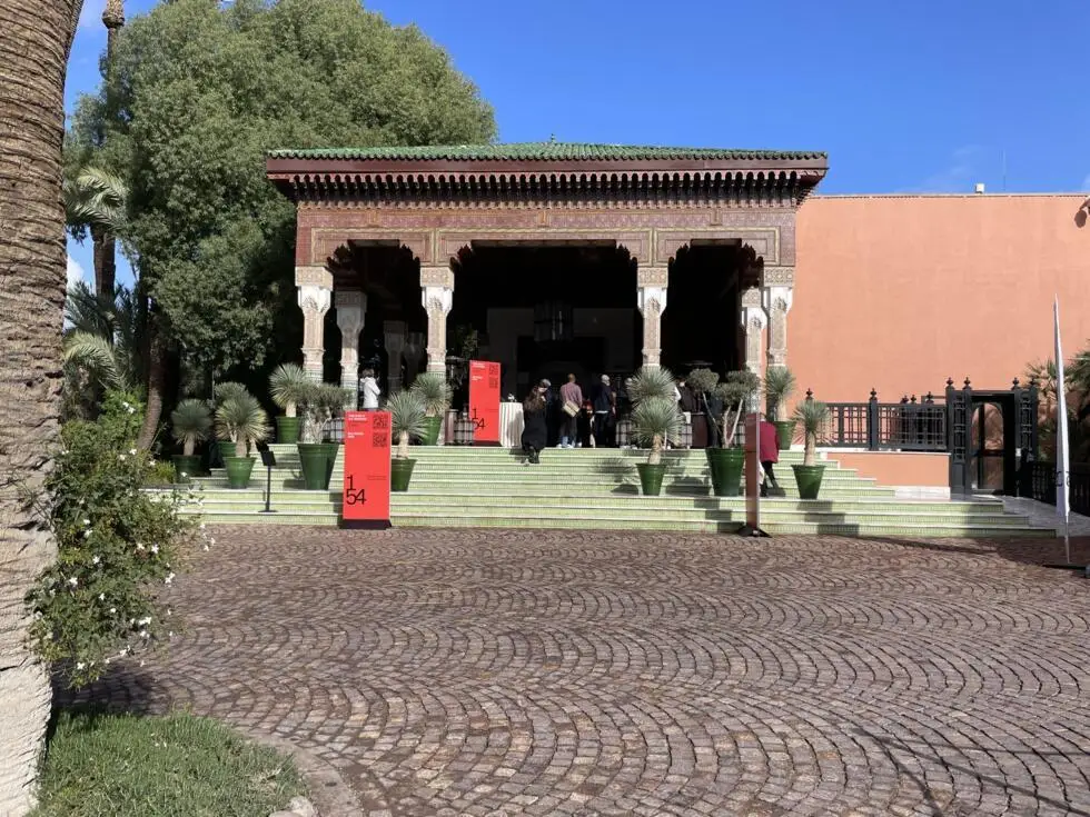 The Marrakesh edition of the 1:54 art fair takes place primarily at La Mamounia near La Medina, Morocco, here on 30 January 2025.