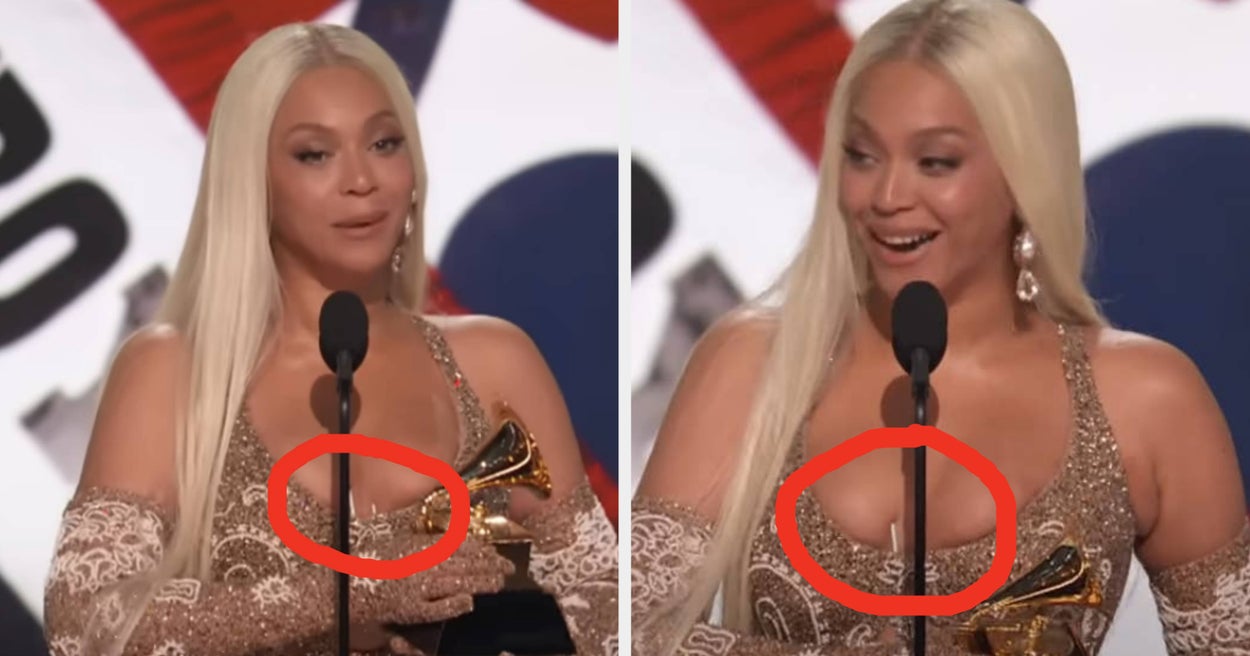 It Looks Like Jay-Z Tried To Warn Beyoncé About Her Awkward Wardrobe Malfunction Before She Went On Stage To Accept The Best Country Album Grammy