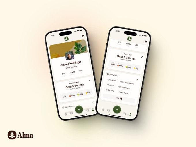 Former Whoop exec’s new app Alma uses AI for all things nutrition