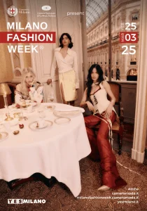 The advertising campaign for Milan Fashion Week's February 2025 edition.