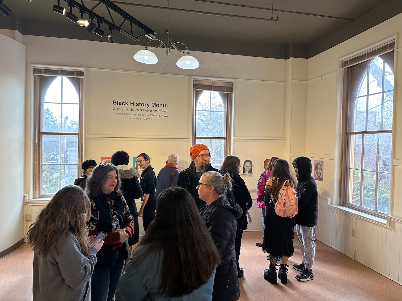 Oberlin High School students showcase artwork in new Black History Month public art display and exhibition