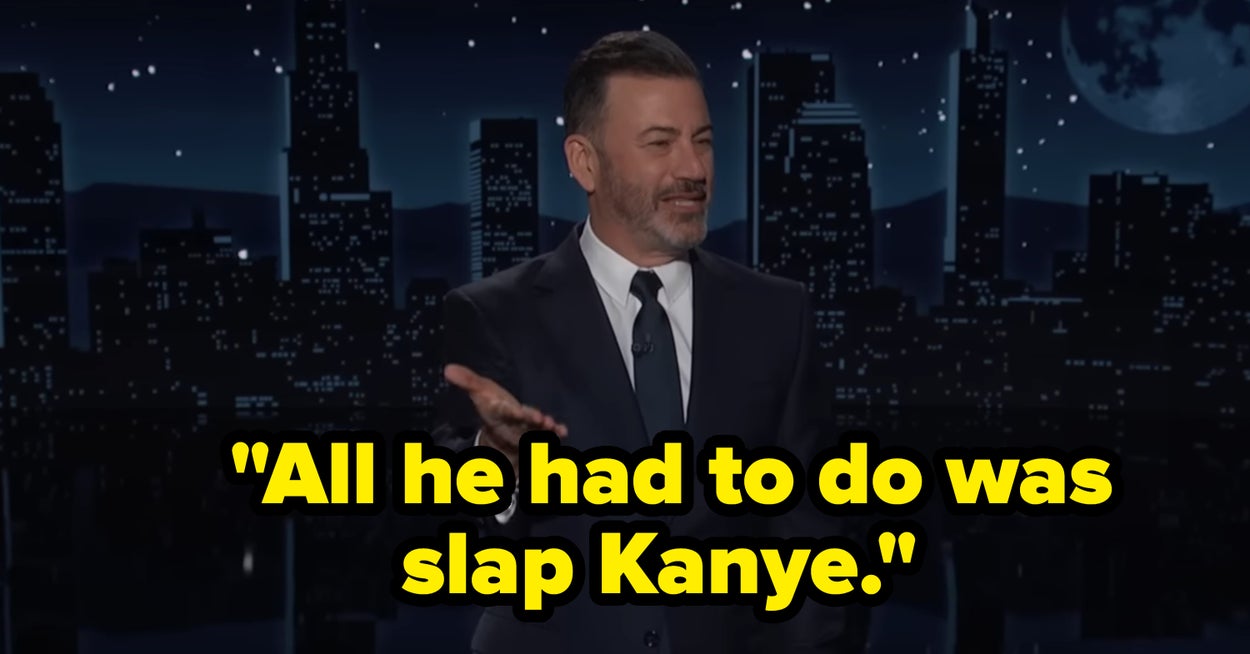 Jimmy Kimmel Called Out Kanye West After His Wife’s Controversial Moment At The Grammys