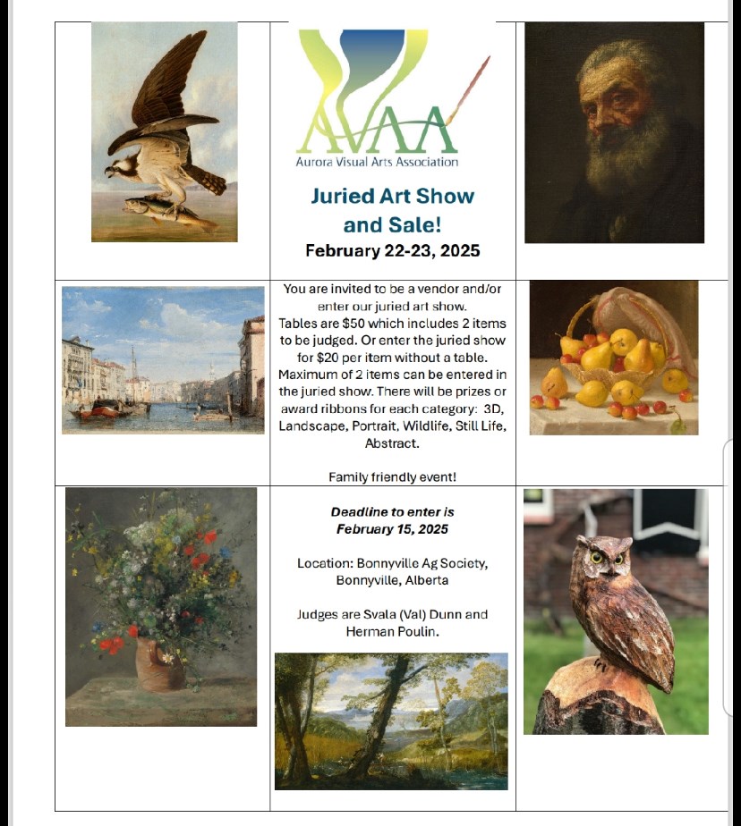 Aurora Visual Arts Association brings juried art show to Bonnyville