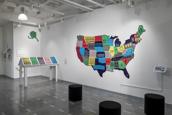 Visual Arts Review: “Cat Mazza: Network” — Weaving Technology and Tradition in Political Art