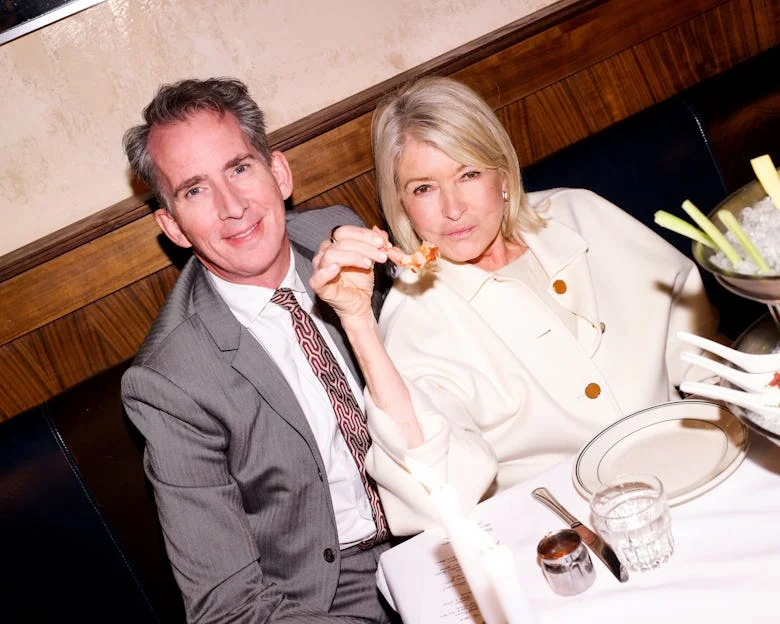 Kevin Sharkey and Martha Stewart