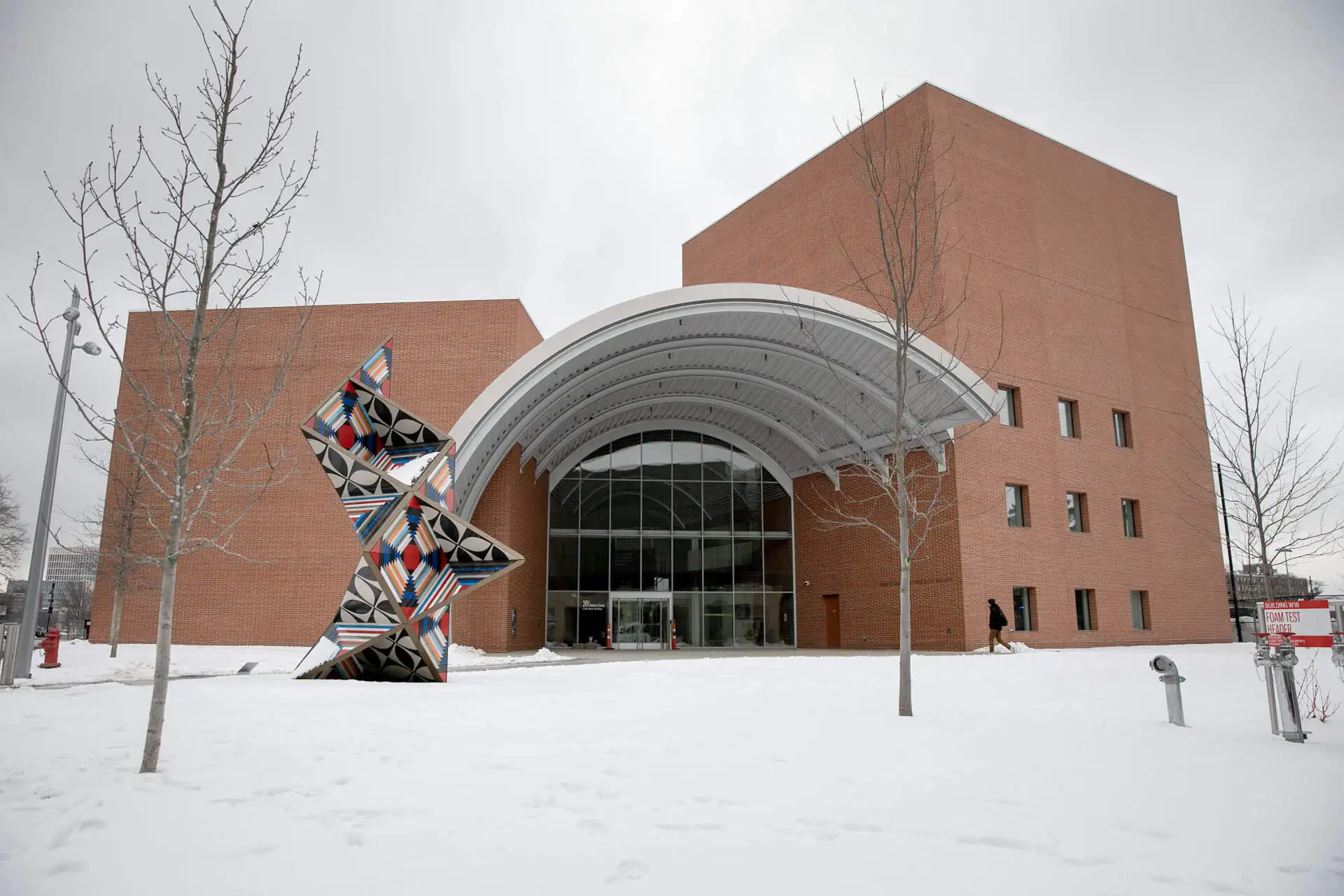 The Edward and Joyce Linde Music Building at MIT. (Robin Lubbock/WBUR)