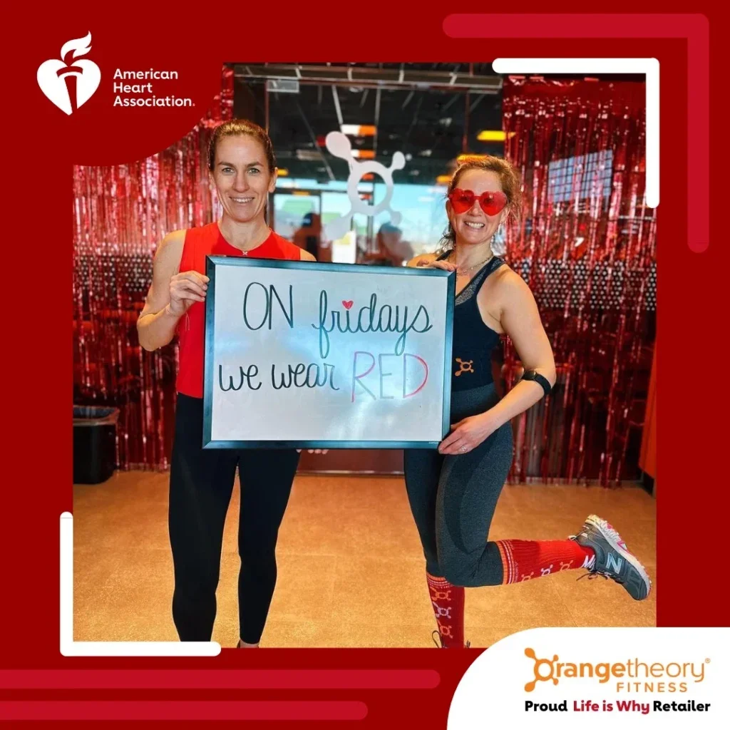 an image of Orangetheory celebrating American Heart Month