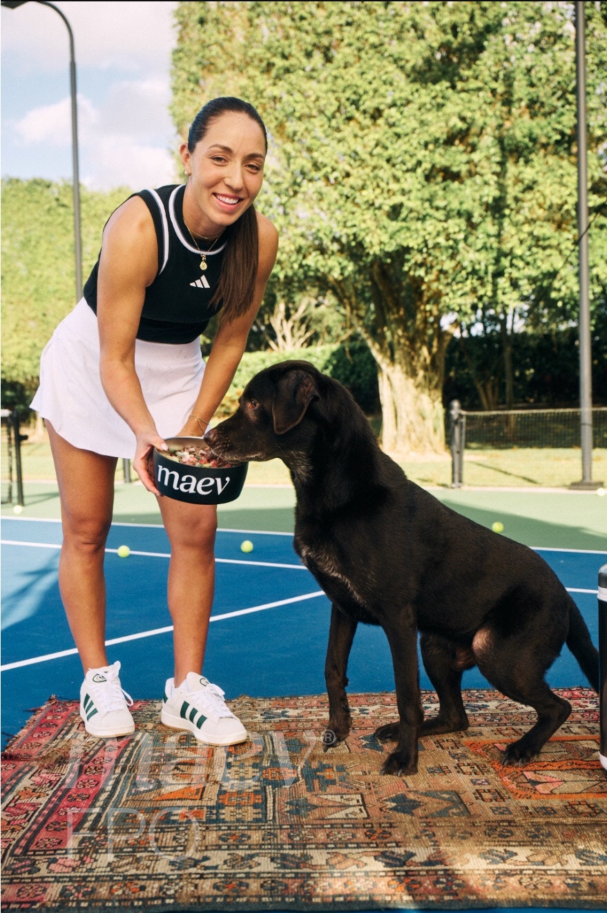 Maev, tennis star partner to highlight raw nutrition for dogs