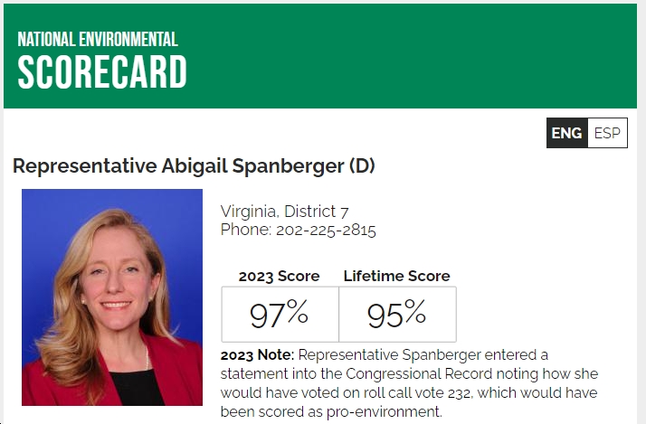 Virginia League of Conservation Voters’ Endorsement of Abigail Spanberger is the Earliest in a Gubernatorial General Election in the VA LCV’s 26-Year History