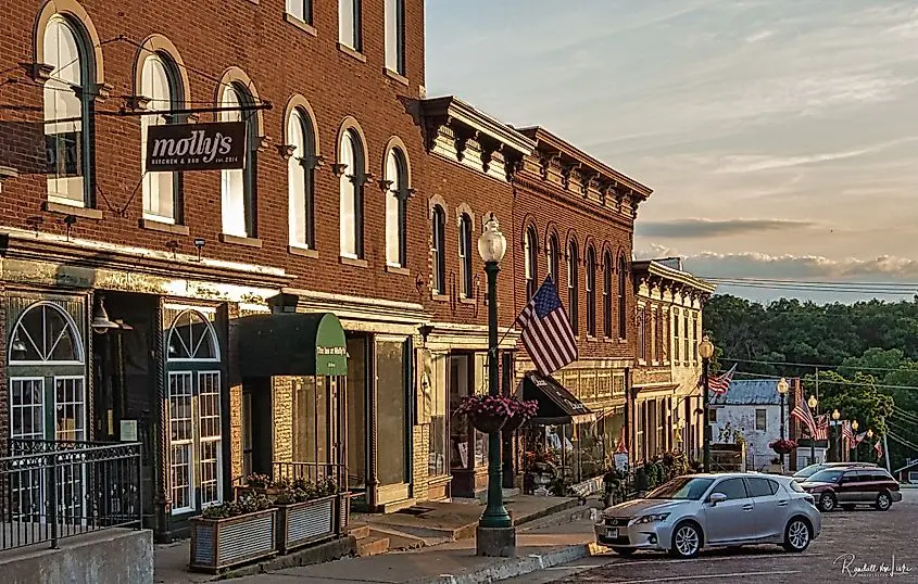 The Historic District in Mount Carroll, Illinois