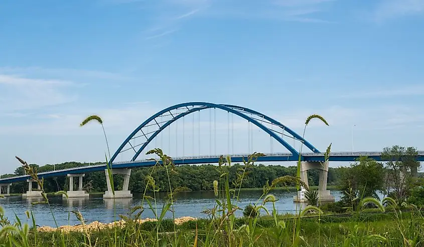 Savanna-Sabula Bridge over the Mississippi River in Illinois