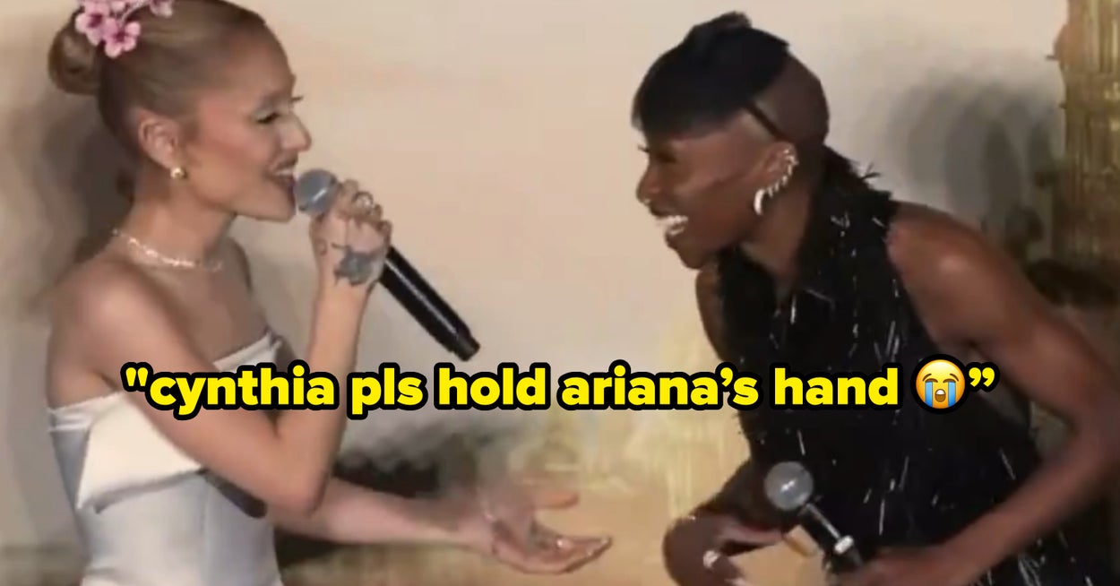 People Are Literally Begging Cynthia Erivo To Hold Ariana Grande’s Hand After Another Clip Of Her Awkwardly Rejecting Her Emerged Online