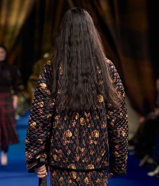 Burberry A/W 2025 introduced a windswept cast of characters with extremely long hair