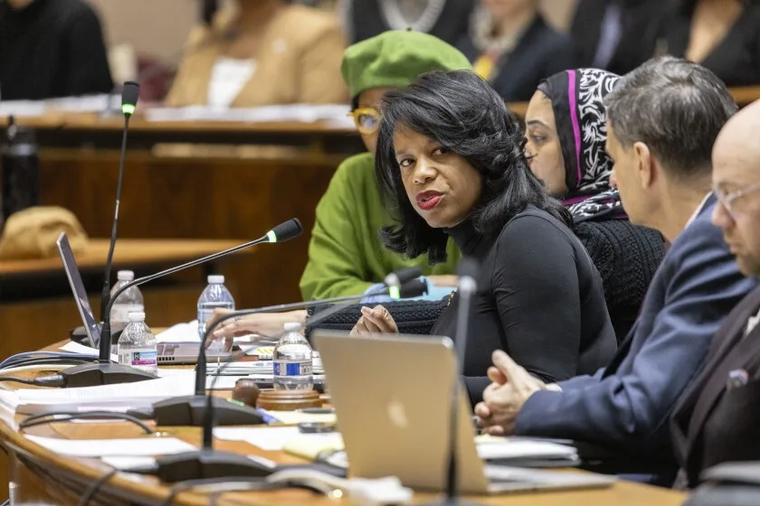 DCASE Commissioner Clinée Hedspeth at the City Council’s Committee on Special Events, Cultural Affairs and Recreation on Tuesday, Feb. 4, 2025. 