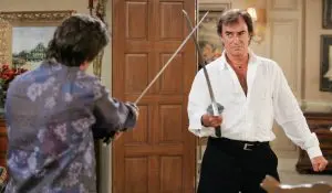 Thaao Penghlis days our lives andre tony sword fight