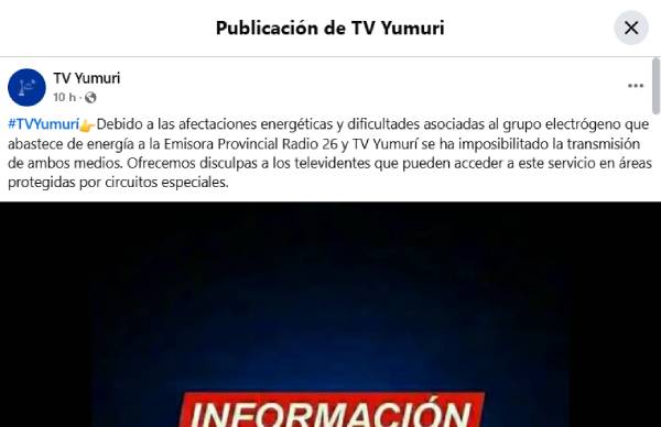 Matanzas experiences power outage in provincial radio and television: Cubans surprise the regime with response messages.