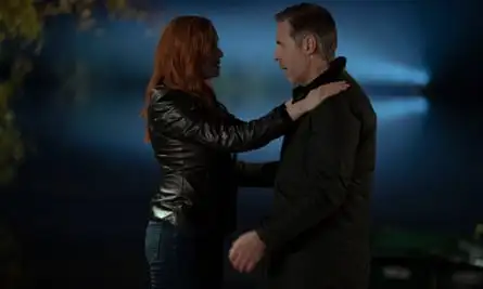 Christina Hendricks and Paddy Considine in Small Town, Big Story.