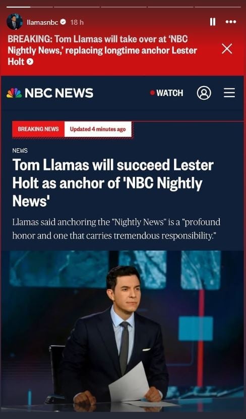 Cuban-American Tom Llamas makes history on U.S. television.