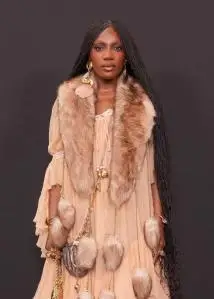 Doechii at the Chloé Fall RTW 2025 fashion show as part of Paris Fashion Week on March 6, 2025 in Paris, France.