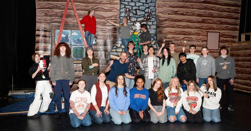 Grace art teacher Andy Berg and his students helping ‘Seven Brides for Seven Brothers’ come to life