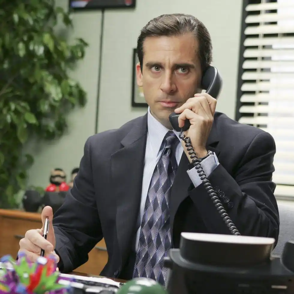 the office performance review episode 8 aired 11/15/2005 pictured: steve carell as michael scott photo by: justin lubin/nbcu photo bank