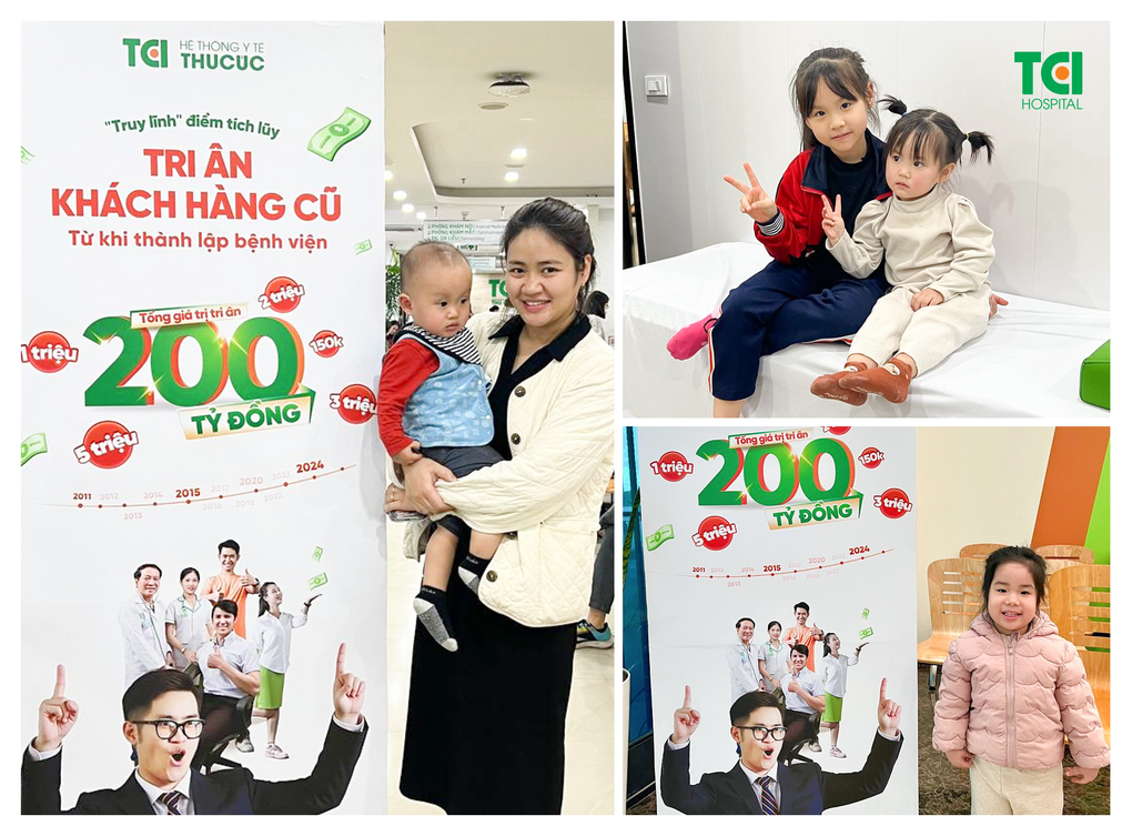 Hàng nghìn trẻ được quy đổi điểm tích lũy thành tiền khám tại Thu Cúc TCI