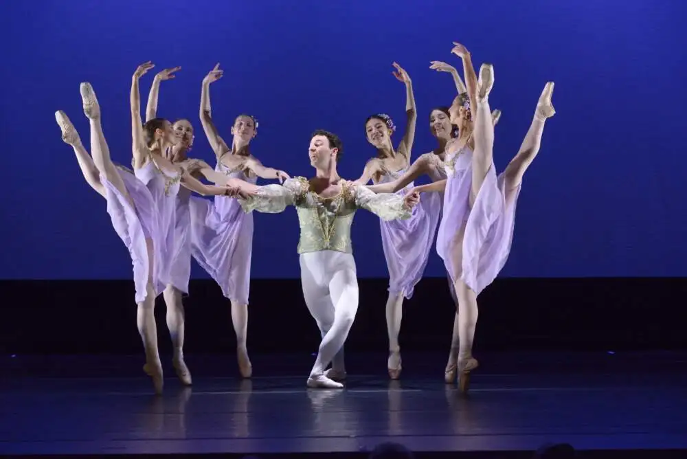 Dancers with City Ballet of Boston onstage. (Courtesy Petr Metlicka)