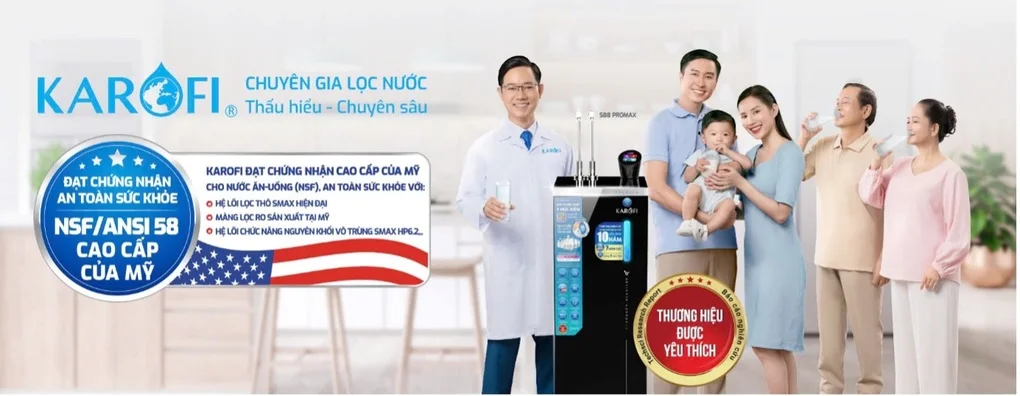 Karofi đạt chứng nhận NSF/ANSI 58 của Mỹ về nước uống an toàn với sức khỏe - 3 Karofi đạt chứng nhận NSF/ANSI 58 của Mỹ về nước uống an toàn với sức khỏe - 3