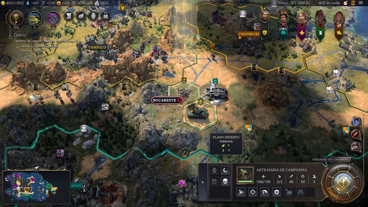 Civilization 7 Civilization 7 - Interface confusa
