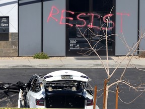 Tesla pulled from Vancouver International Auto Show over safety concerns about Elon Musk protests