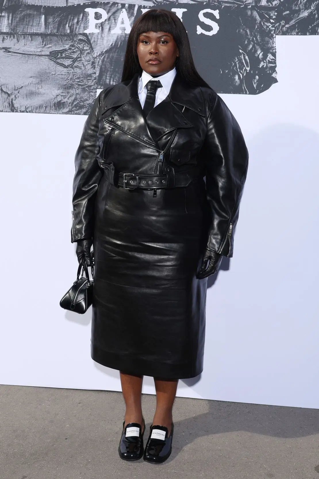 Singer-songwriter Yseult put a new spin on corporate dressing at Givenchy.
