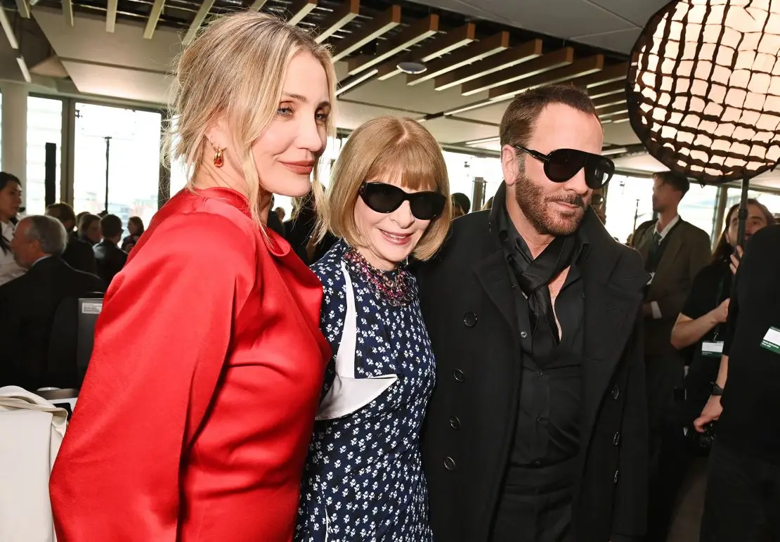 Cameron Diaz, Anna Wintour and Tom Ford attended the Stella McCartney show in Paris.