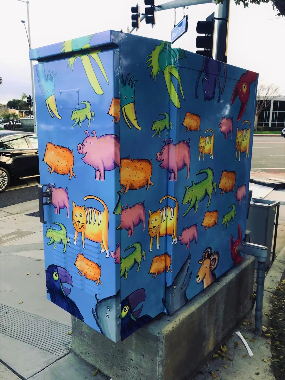 A utility box art wrap program is included in Costa Mesa's Arts & Culture Master Plan.