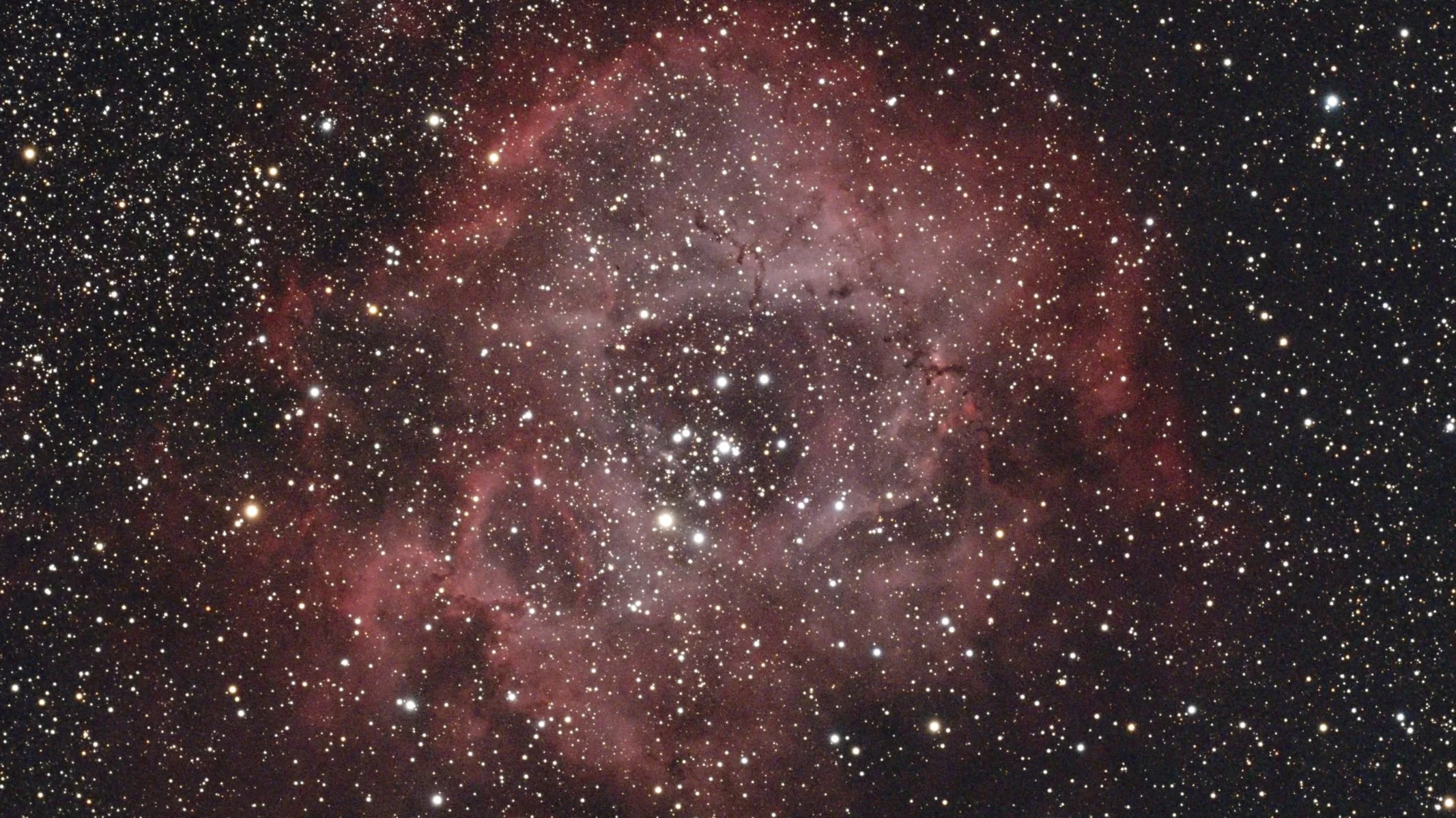A nebula in deep space.