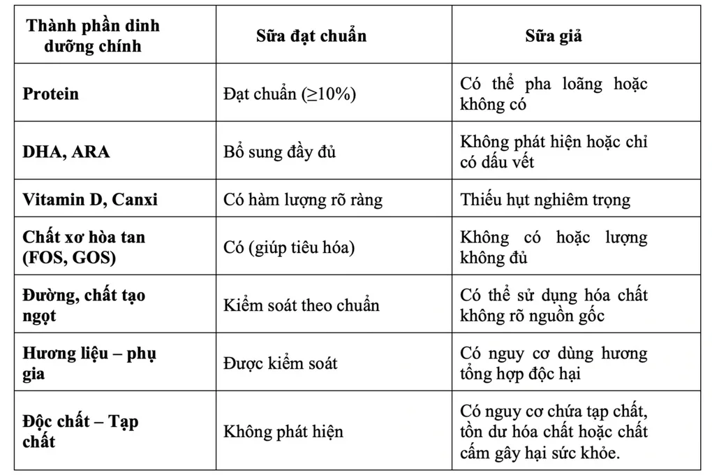Bác sĩ dinh dưỡng nêu dấu hiệu nghi ngờ sữa giả - 2