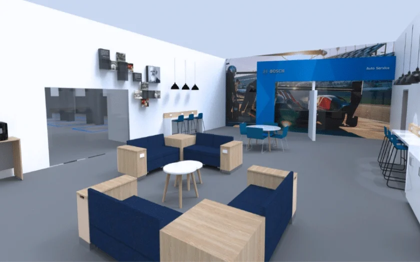 Interior of Bosh Auto Service Franchise