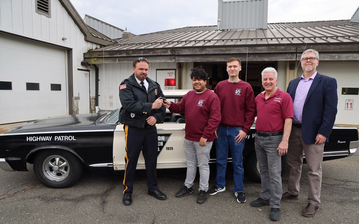 From the Garage to Glory: Brookdale students unveil restored patrol car