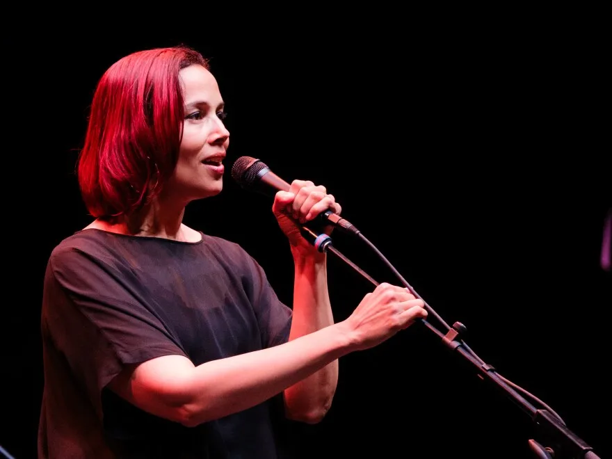 Festival curator Rhiannon Giddens sings on April 26.