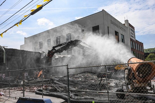 Demolition of the Banana Factory continues in Bethlehem