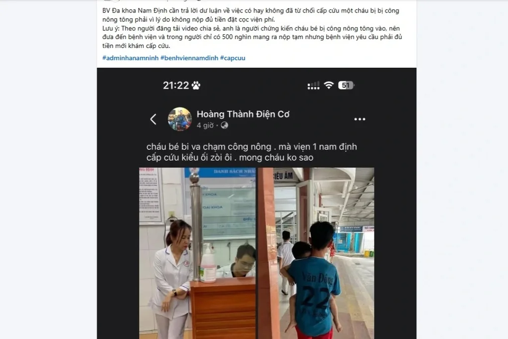 Bệnh viện lên tiếng việc đóng đủ tiền mới cấp cứu cho bệnh nhân - 2