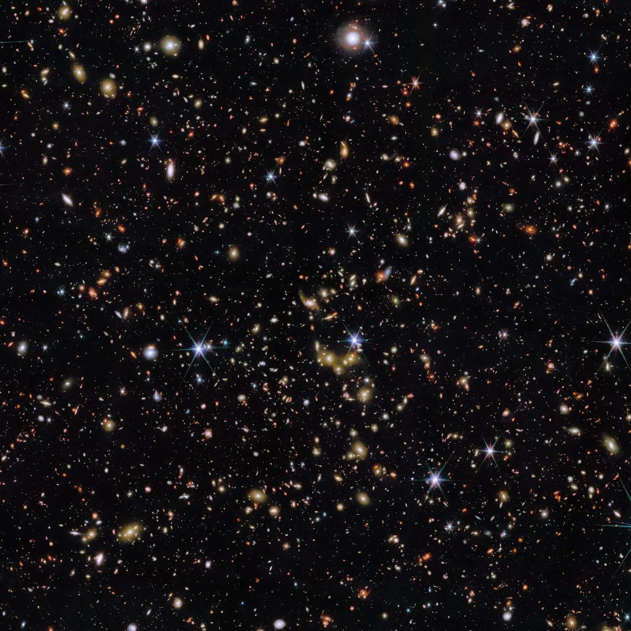 a deep field image of thousands of galaxies